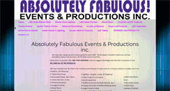 Desktop Screenshot of absolutelyfabulousevents.com