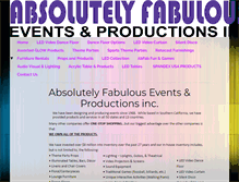 Tablet Screenshot of absolutelyfabulousevents.com